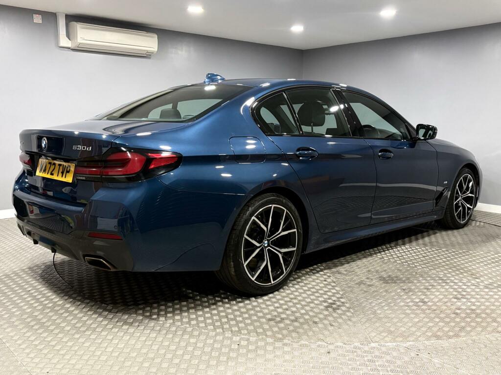 BMW 5 Series 3.0 530D Mht M Sport Steptronic Xdrive Euro 6 Ss WA72TVP Blue #3