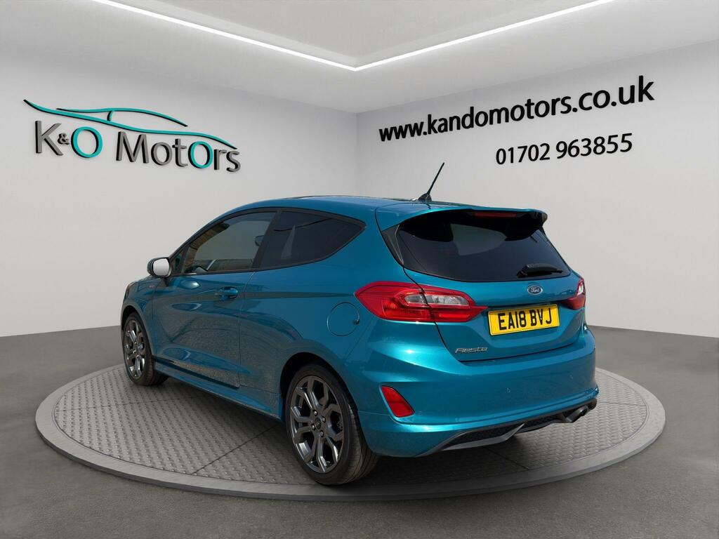 Ford Fiesta 1.0T Ecoboost St-line Euro 6 Ss EA18BVJ Blue #4