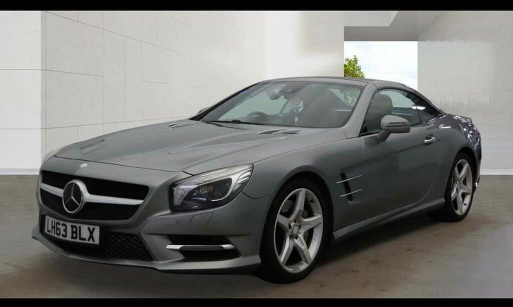 Mercedes-Benz SL Class 5 Sl350 Amg Sport Convertible 2014 Model,designo R Silver #5