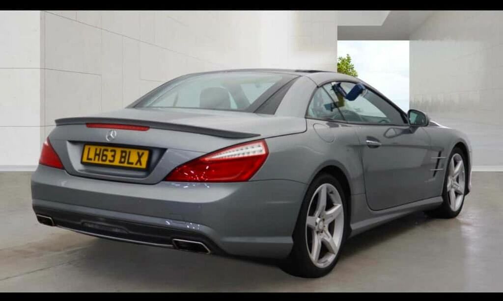 Mercedes-Benz SL Class 5 Sl350 Amg Sport Convertible 2014 Model,designo R Silver #3