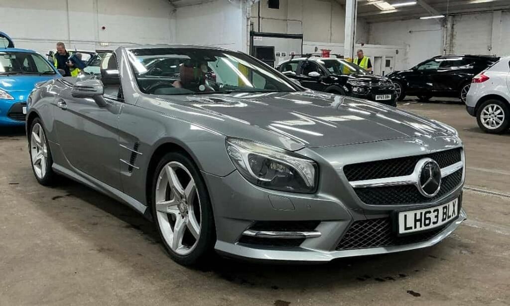 Mercedes-Benz SL Class 5 Sl350 Amg Sport Convertible 2014 Model,designo R Silver