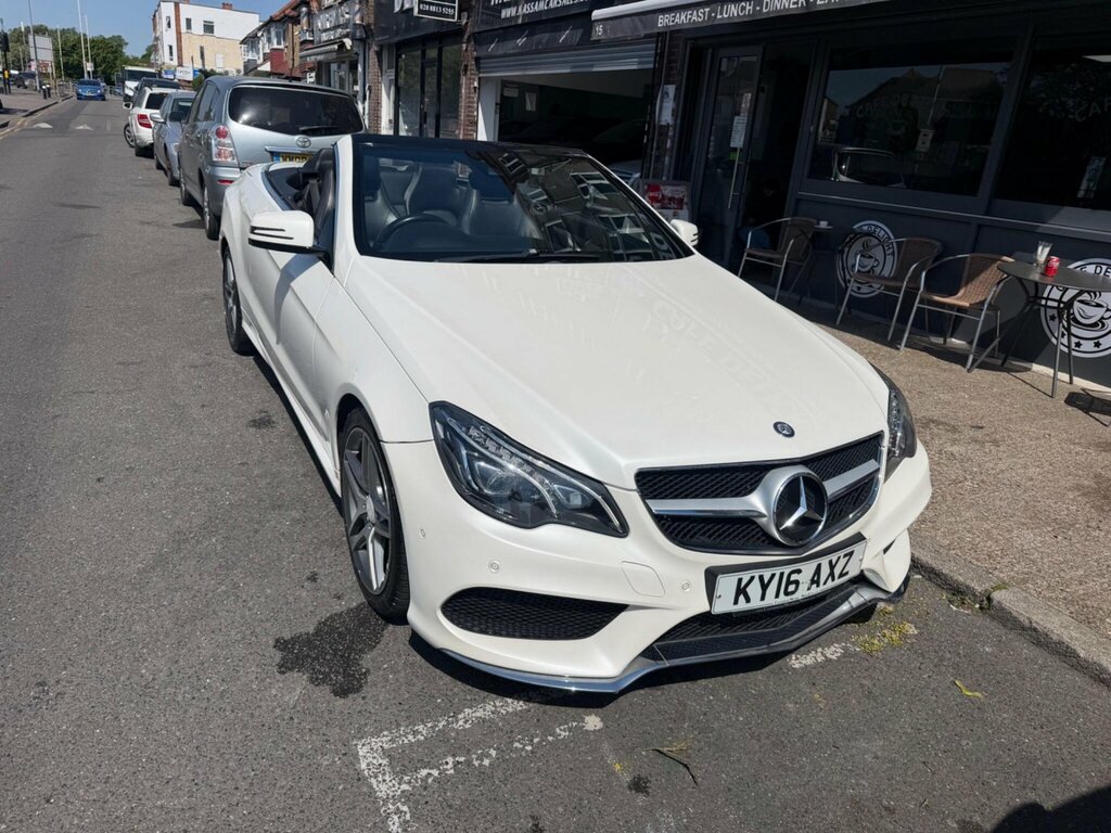 Mercedes-Benz E Class 3.0 E350d V6 Bluetec Amg Line Premium Cabriolet KY16AXZ White #5