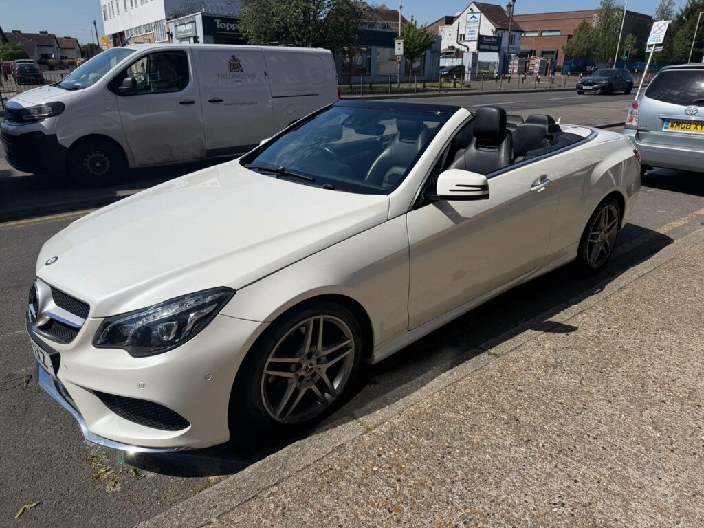 Mercedes-Benz E Class 3.0 E350d V6 Bluetec Amg Line Premium Cabriolet KY16AXZ White #6