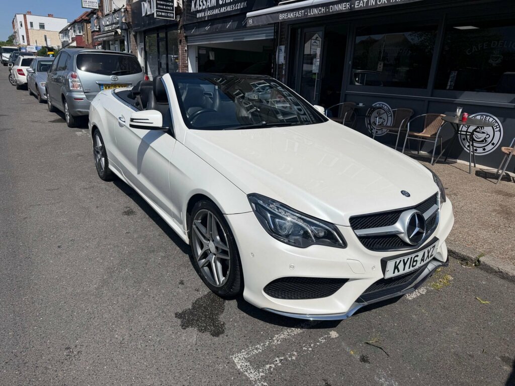 Mercedes-Benz E Class 3.0 E350d V6 Bluetec Amg Line Premium Cabriolet White