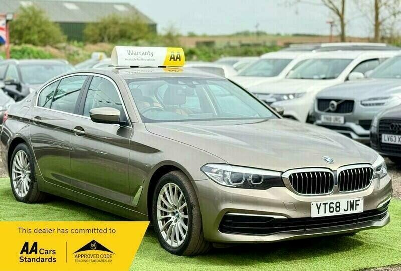 BMW 5 Series For Sale In Upminster YT68JWF Brown #2