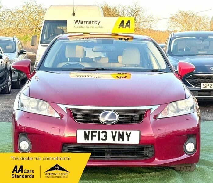 Lexus CT For Sale In Upminster WF13VMY Red #2