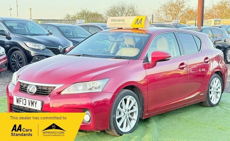 Lexus CT For Sale In Upminster WF13VMY Red #4