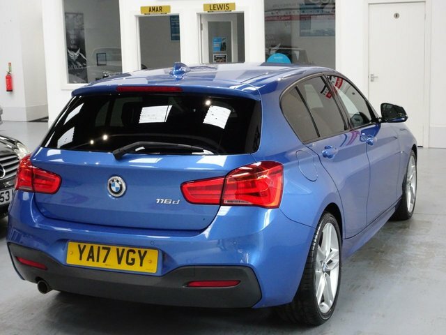 BMW 1 Series 1.5 116D M Sport Hatchback Euro 6 YA17VGY Blue #5