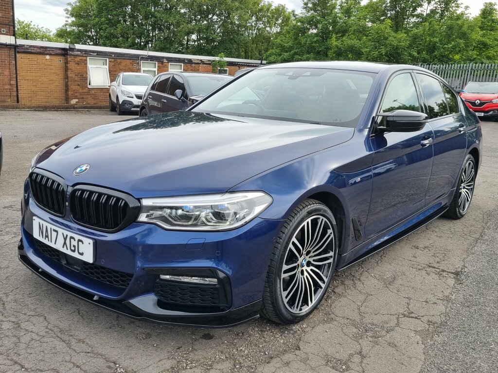 BMW 5 Series 3.0 530D M Sport Saloon Xdrive Eur NA17XGC Blue #3