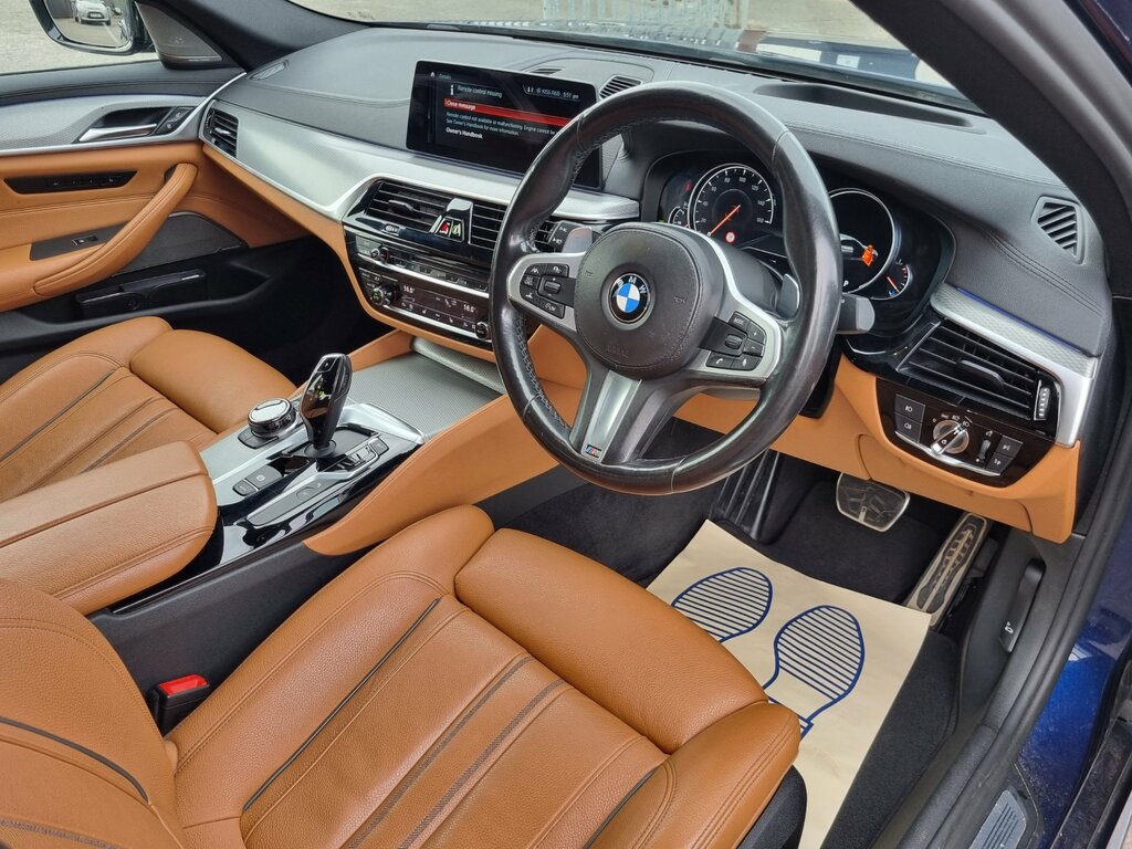 BMW 5 Series 3.0 530D M Sport Saloon Xdrive Eur NA17XGC Blue #2