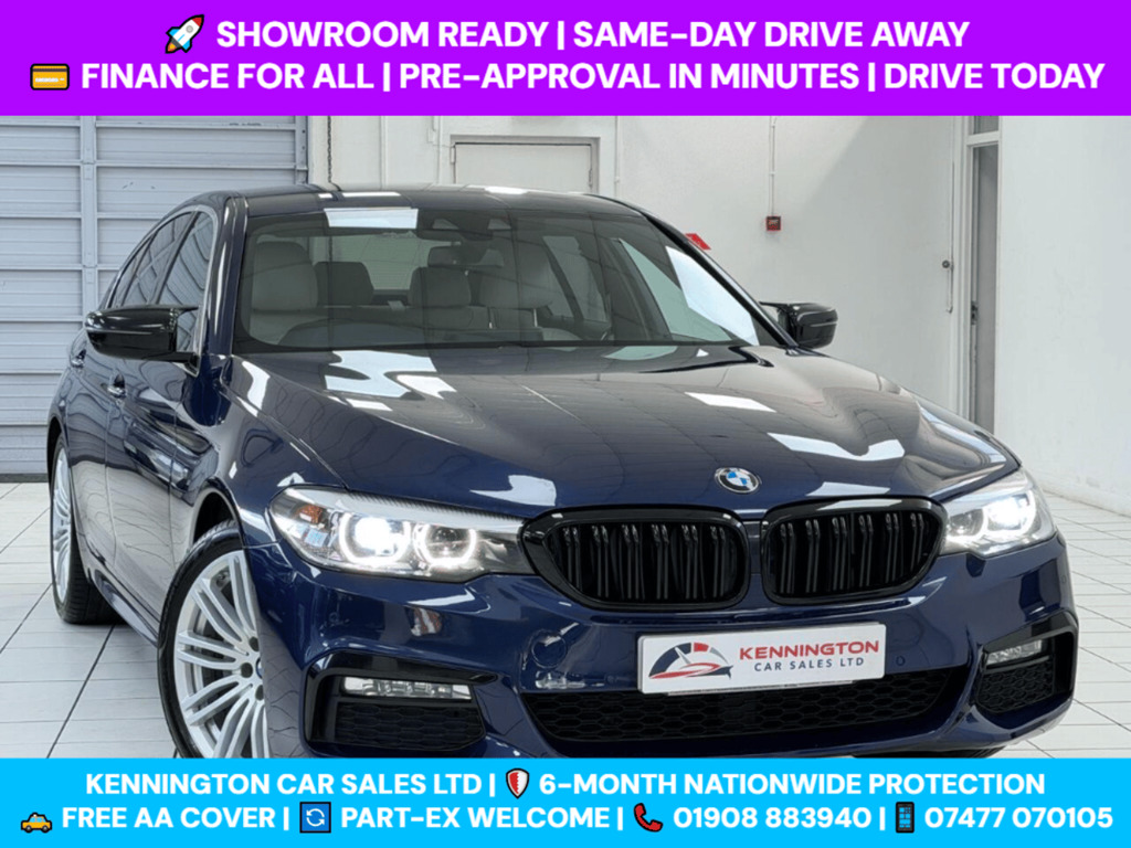 BMW 5 Series 2.0 520D M Sport Xdrive Euro 6 Ss Blue