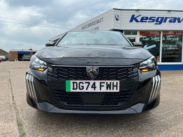 Peugeot e-208 50Kwh Gt Hatchback 7.4Kw Charge DG74FWH Black #6