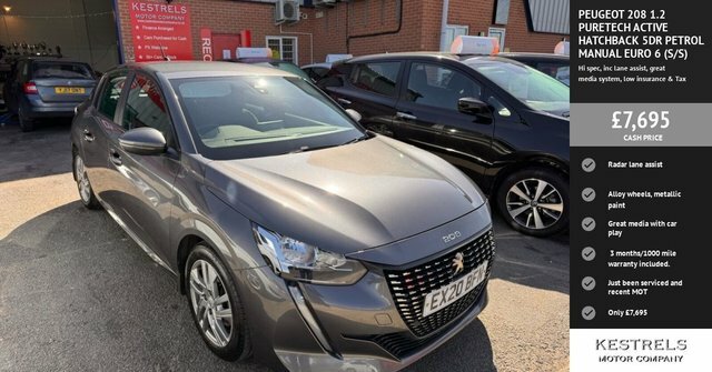 Peugeot 208 Puretech Active Hatchback Grey