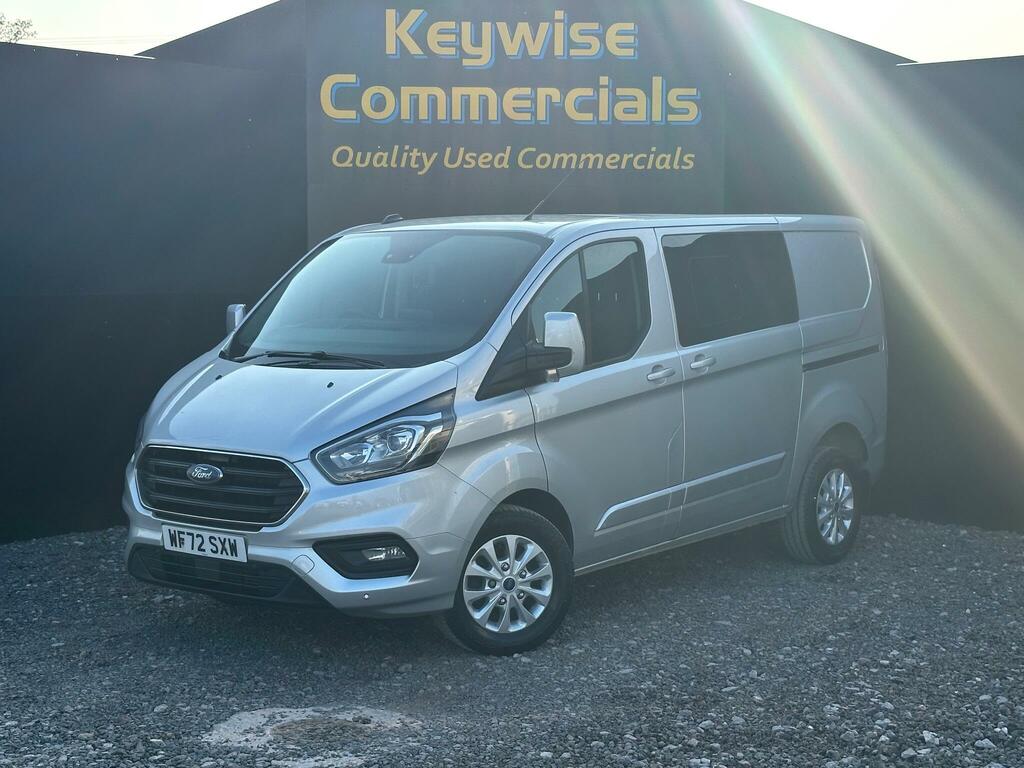 Ford Transit Custom 2.0 320 Ecoblue Limited Crew Van L1 H1 Euro 6 Ss WF72SXW Silver
