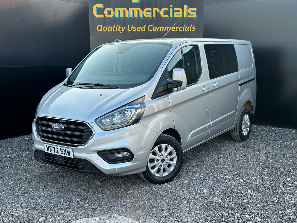 Ford Transit Custom 2.0 320 Ecoblue Limited Crew Van L1 H1 Euro 6 Ss WF72SXW Silver #2