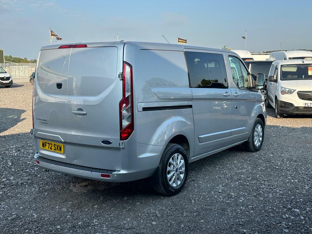 Ford Transit Custom 2.0 320 Ecoblue Limited Crew Van L1 H1 Euro 6 Ss WF72SXW Silver #6