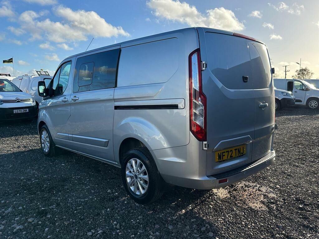 Ford Transit Custom 2.0 320 Ecoblue Limited Crew Van L1 H1 Euro 6 Ss WF72TNJ Silver #5