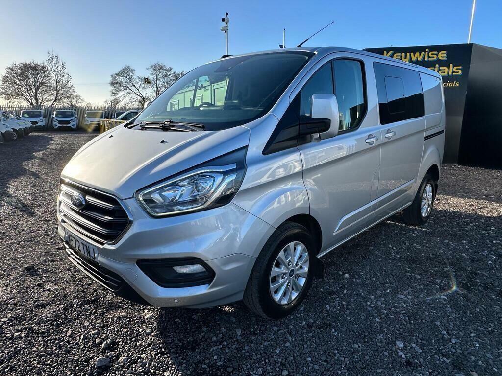 Ford Transit Custom 2.0 320 Ecoblue Limited Crew Van L1 H1 Euro 6 Ss WF72TNJ Silver #3