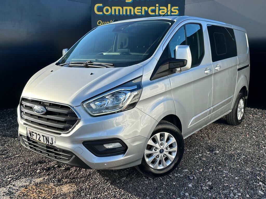 Ford Transit Custom 2.0 320 Ecoblue Limited Crew Van L1 H1 Euro 6 Ss WF72TNJ Silver #2