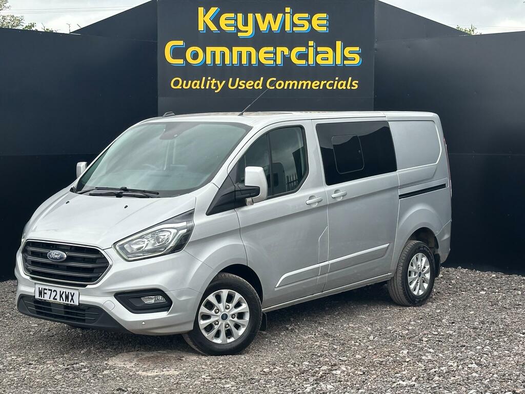 Ford Transit Custom 2.0 320 Ecoblue Limited Crew Van L1 H1 Euro 6 Ss WF72KWX Silver
