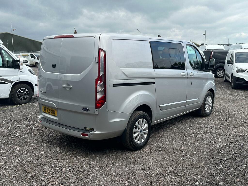 Ford Transit Custom 2.0 320 Ecoblue Limited Crew Van L1 H1 Euro 6 Ss WF72KWX Silver #6