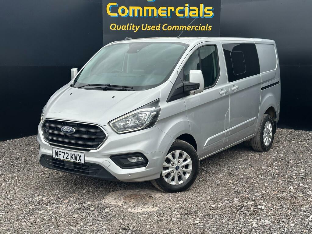 Ford Transit Custom 2.0 320 Ecoblue Limited Crew Van L1 H1 Euro 6 Ss WF72KWX Silver #2