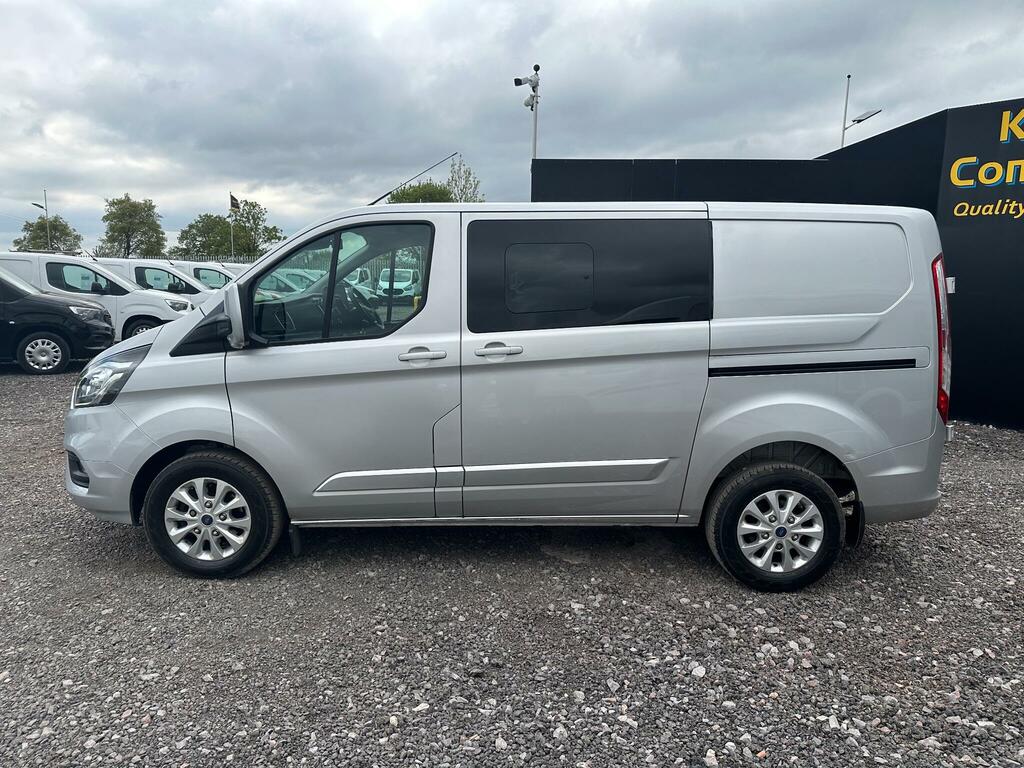 Ford Transit Custom 2.0 320 Ecoblue Limited Crew Van L1 H1 Euro 6 Ss WF72KWX Silver #3