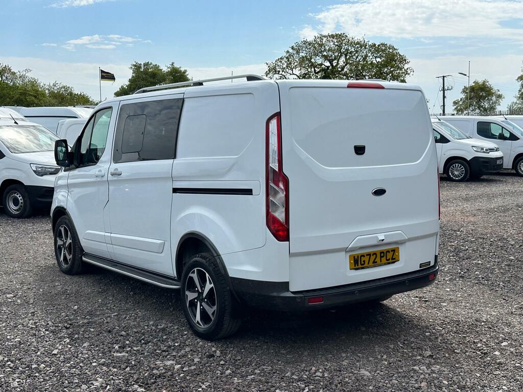 Ford Transit Custom 2.0 320 Ecoblue Active Crew Van L1 H1 Euro 6 Ss WG72PCZ White #4
