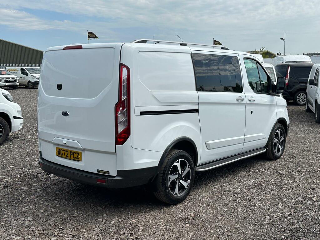 Ford Transit Custom 2.0 320 Ecoblue Active Crew Van L1 H1 Euro 6 Ss WG72PCZ White #6