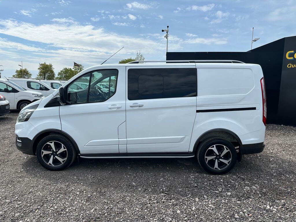 Ford Transit Custom 2.0 320 Ecoblue Active Crew Van L1 H1 Euro 6 Ss WG72PCZ White #3