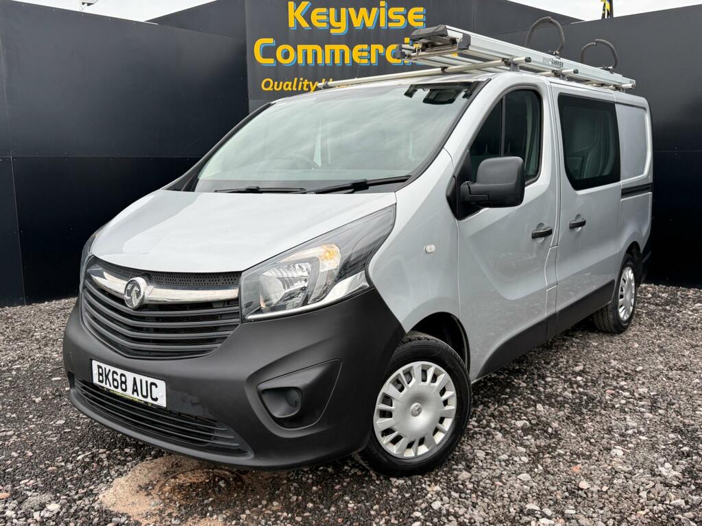 Vauxhall Vivaro 1.6 Cdti 2900 Crew Van L1 H1 Euro 6 Ss 6 S BK68AUC Silver #2