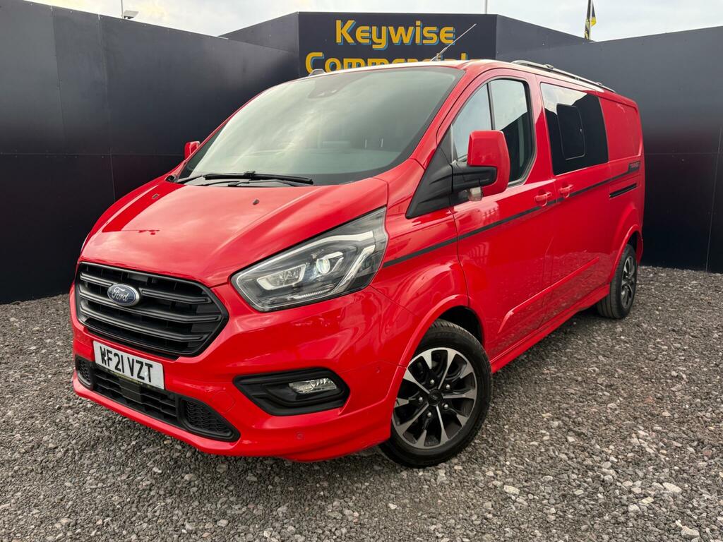 Ford Transit Custom 2.0 320 Ecoblue Sport Crew Van L2 H1 Euro 6 Ss WF21VZT Red #2