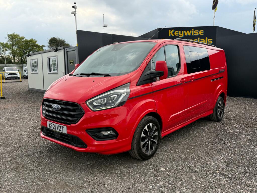 Ford Transit Custom 2.0 320 Ecoblue Sport Crew Van L2 H1 Euro 6 Ss WF21VZT Red #3