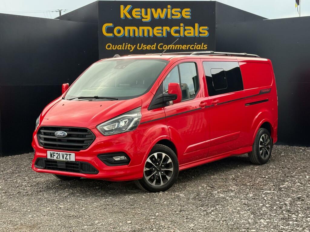 Ford Transit Custom 2.0 320 Ecoblue Sport Crew Van L2 H1 Euro 6 Ss WF21VZT Red