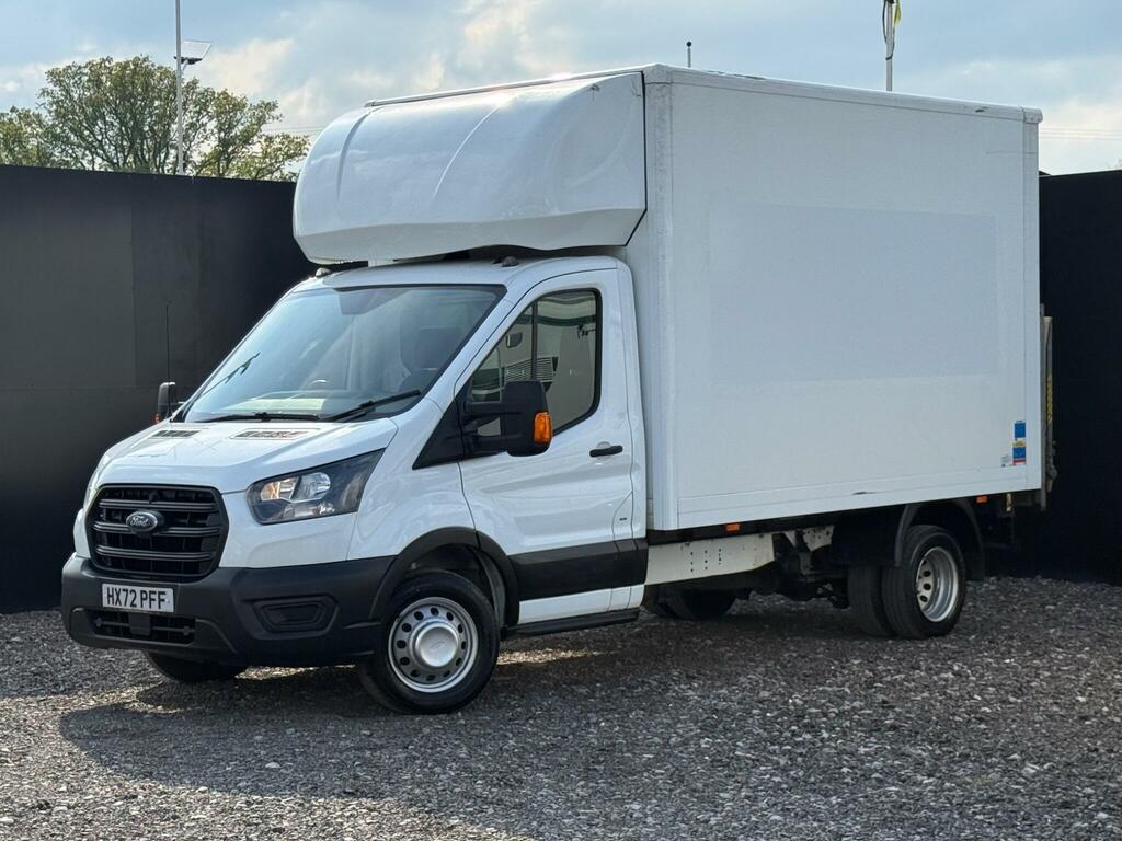 Ford Transit Custom 2.0 350 Ecoblue Leader Luton Rwd White
