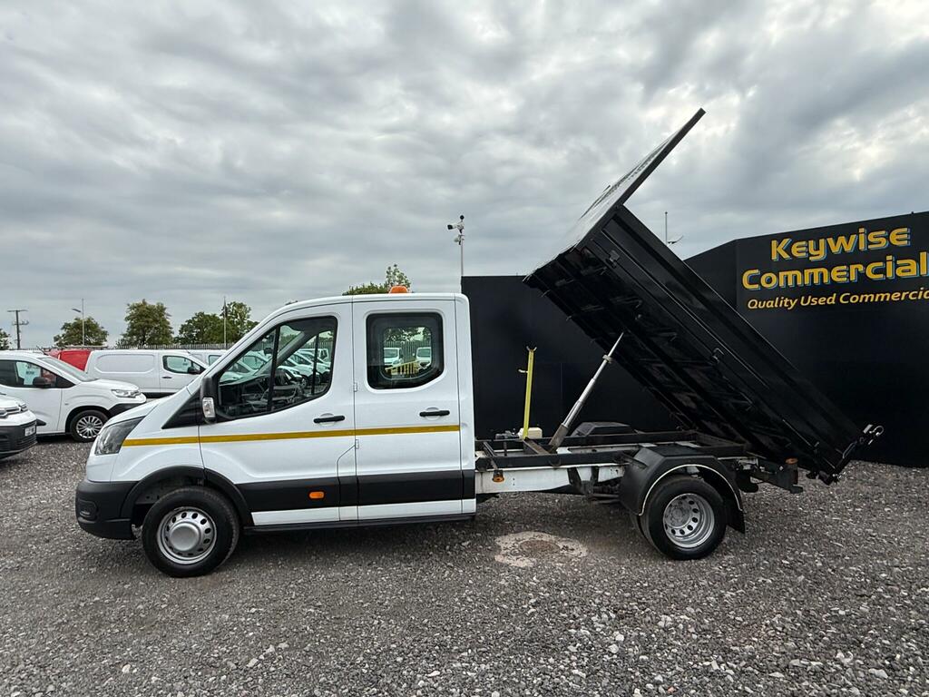 Ford Transit Custom 2.0 350 Ecoblue Leader Tipper Double Cab Diese WP70YCN White #4