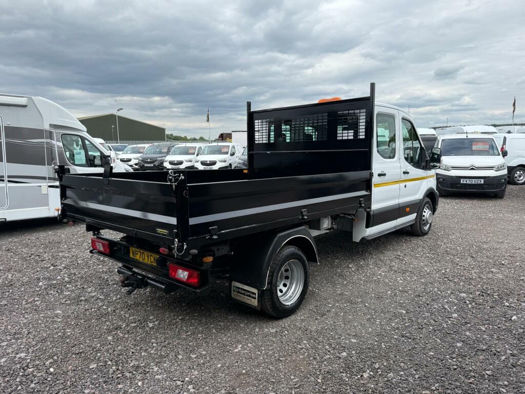 Ford Transit Custom 2.0 350 Ecoblue Leader Tipper Double Cab Diese WP70YCN White #6