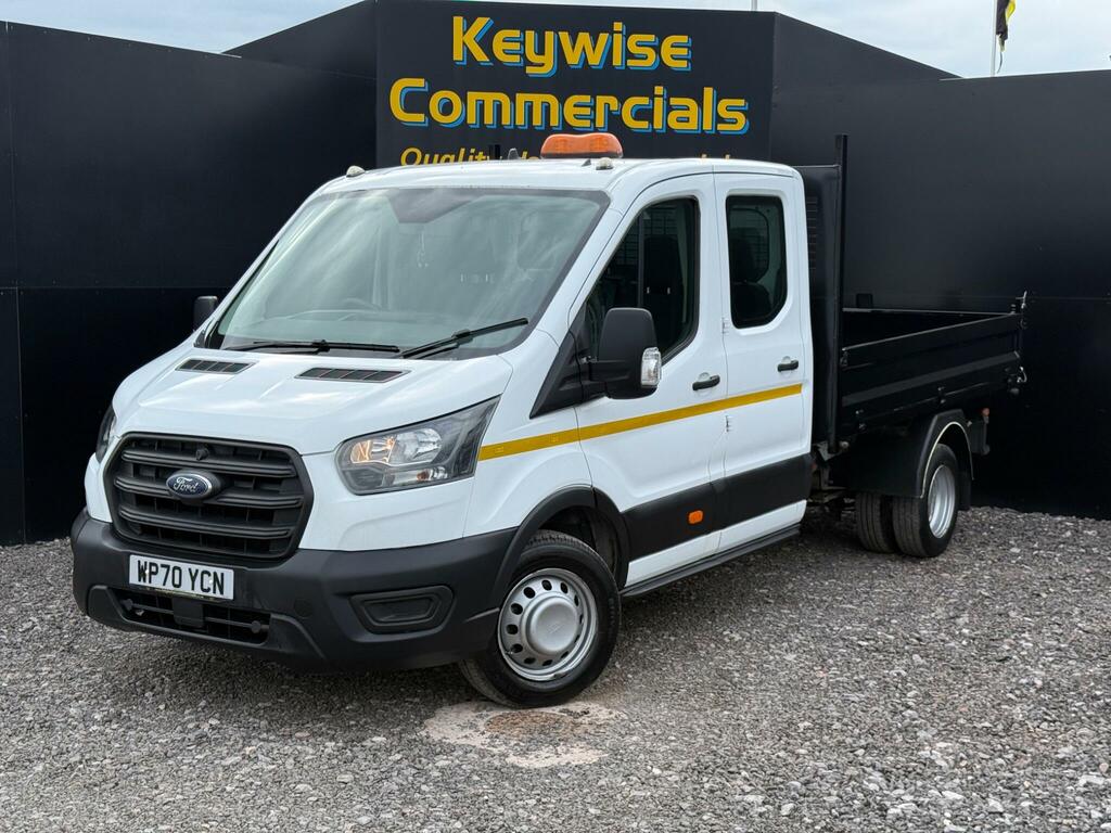 Ford Transit Custom 2.0 350 Ecoblue Leader Tipper Double Cab Diese WP70YCN White #2