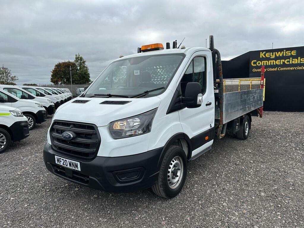 Ford Transit Custom 2.0 350 Ecoblue Leader Dropside MF20WNM White #2