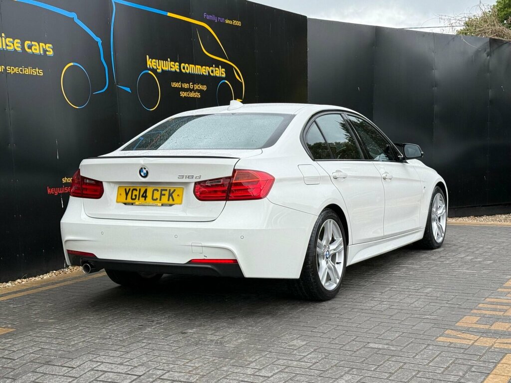 BMW 3 Series 2.0 318D M Sport Euro 5 Ss YG14CFK White #5