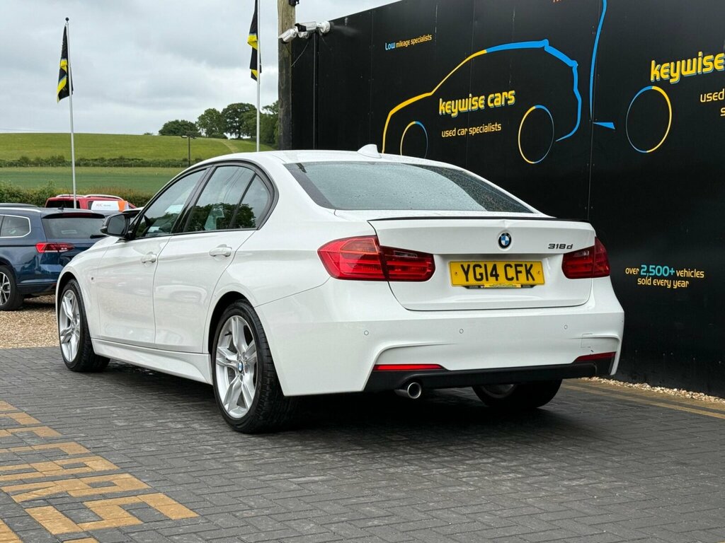 BMW 3 Series 2.0 318D M Sport Euro 5 Ss YG14CFK White #3