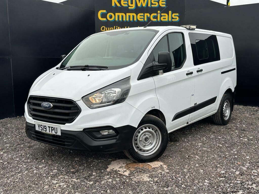 Ford Transit Custom 2.0 320 Ecoblue Crew Van L1 H1 Euro 6 6 Seat YS19TPU White #2