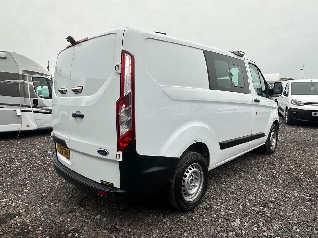 Ford Transit Custom 2.0 320 Ecoblue Crew Van L1 H1 Euro 6 6 Seat YS19TPU White #6
