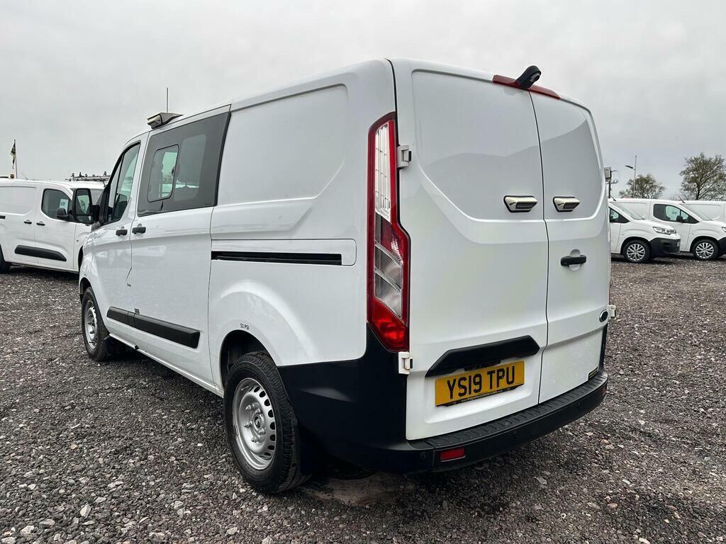 Ford Transit Custom 2.0 320 Ecoblue Crew Van L1 H1 Euro 6 6 Seat YS19TPU White #4