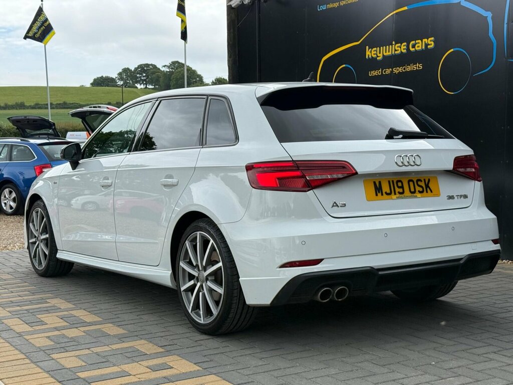 Audi A3 1.5 Tfsi Cod 35 Black Edition Sportback S Tronic E MJ19OSK White #3