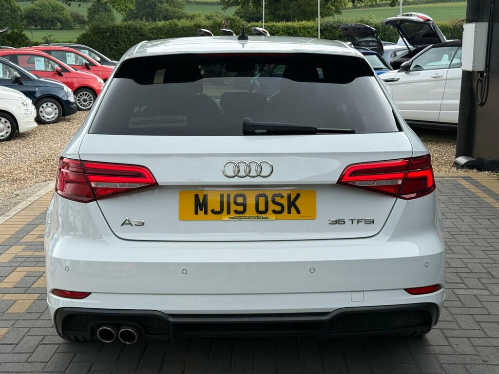 Audi A3 1.5 Tfsi Cod 35 Black Edition Sportback S Tronic E MJ19OSK White #4