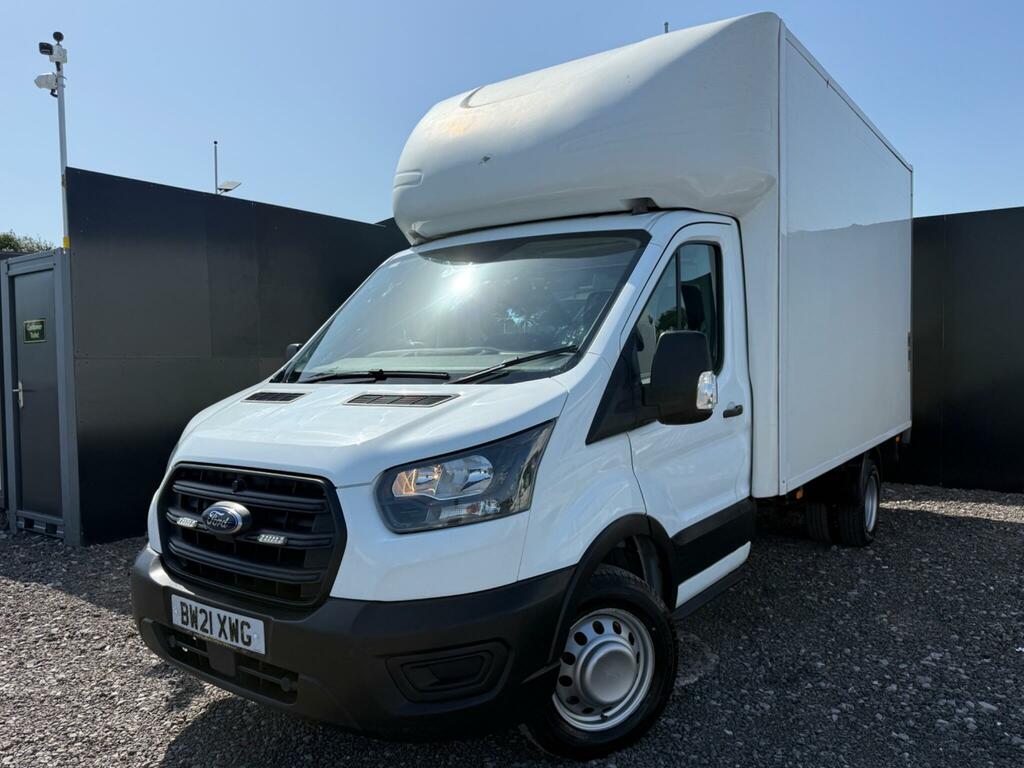 Ford Transit Custom 2.0 350 Ecoblue Leader Luton Rwd BW21XWG White #2