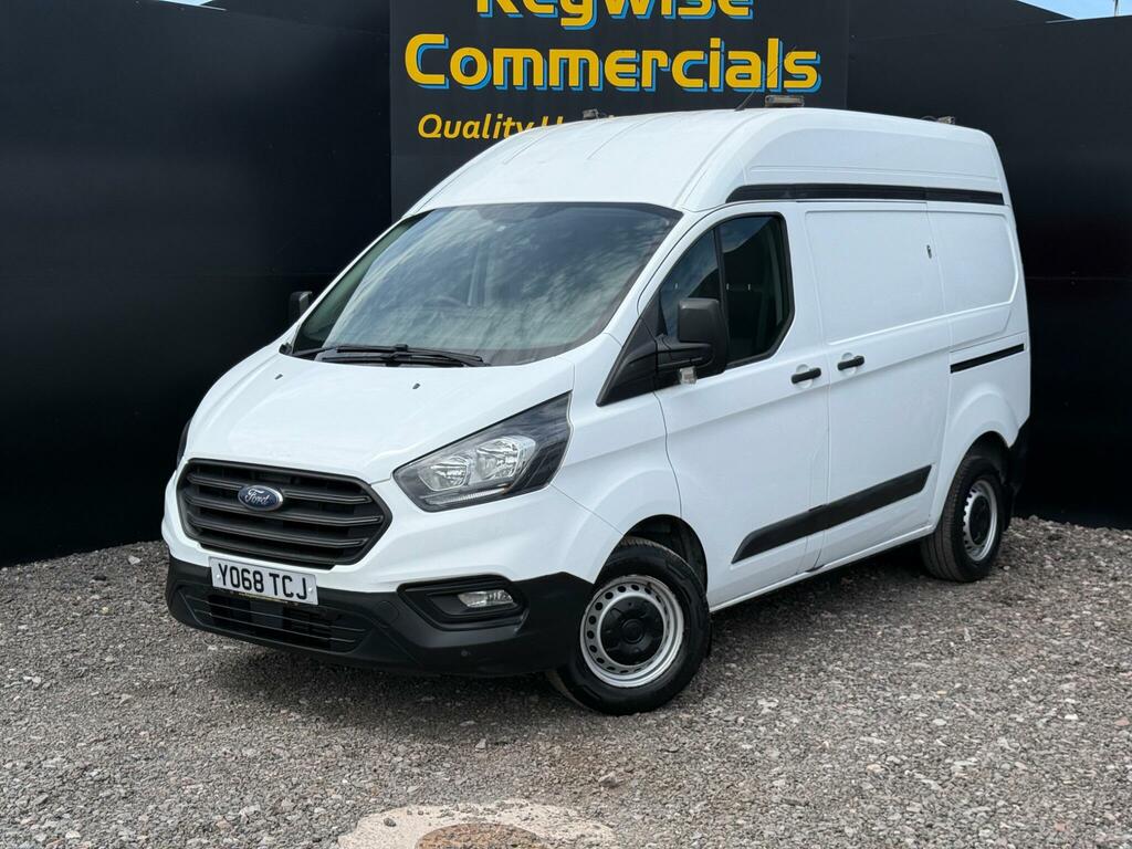 Ford Transit Custom 2.0 300 Ecoblue L1 H2 Euro 6 YO68TCJ White #2