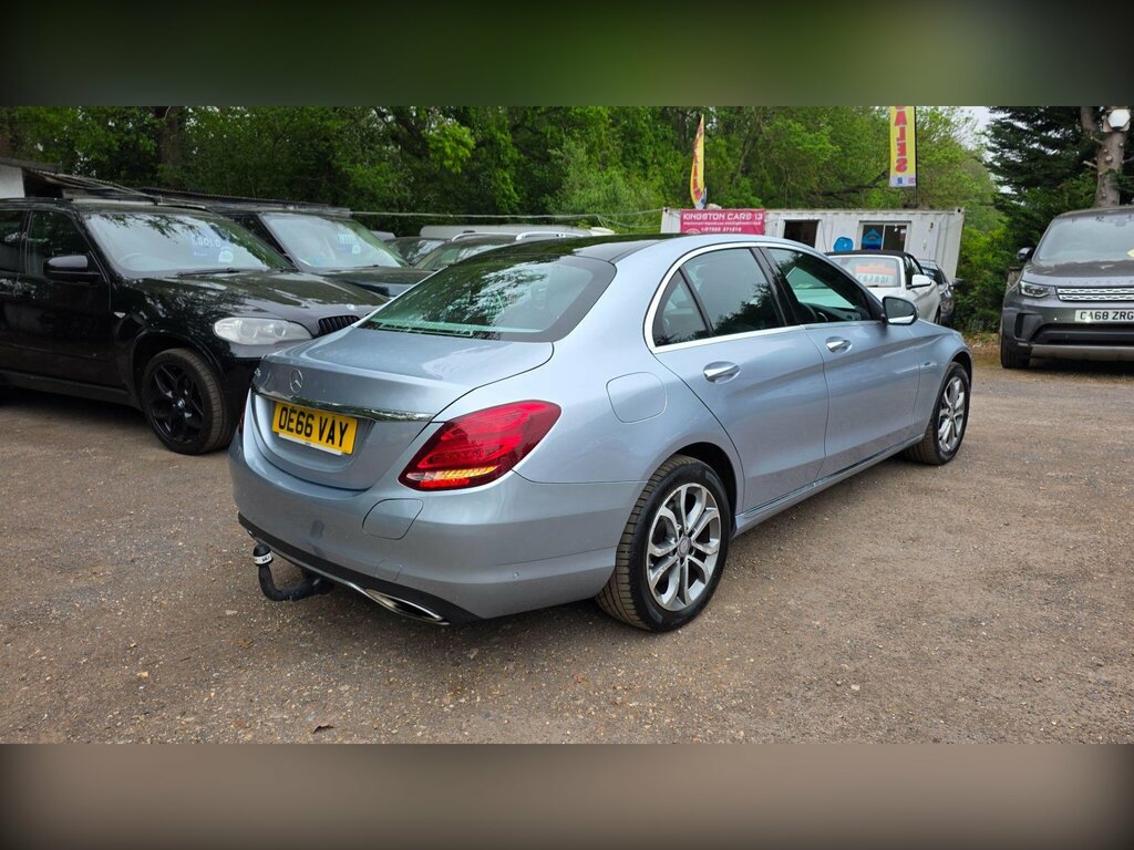 Mercedes-Benz C Class 2.0 C350e 6.4Kwh Sport Premium Plus G-tronic Eu OE66VAY Silver #4