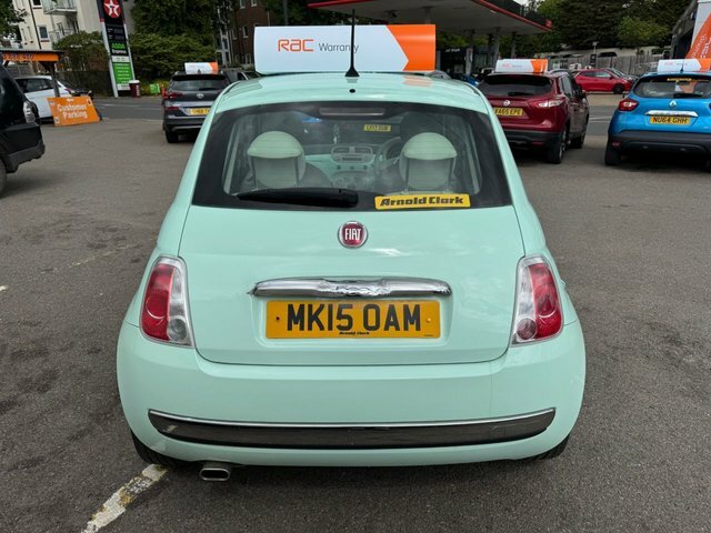Fiat 500 2015 1.2 Lounge Hatchback Euro 6 MK15OAM Green #5